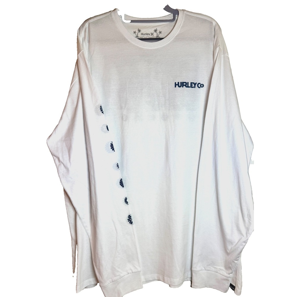 Hurley Men's White XXL Long Sleeve NWT TShirt